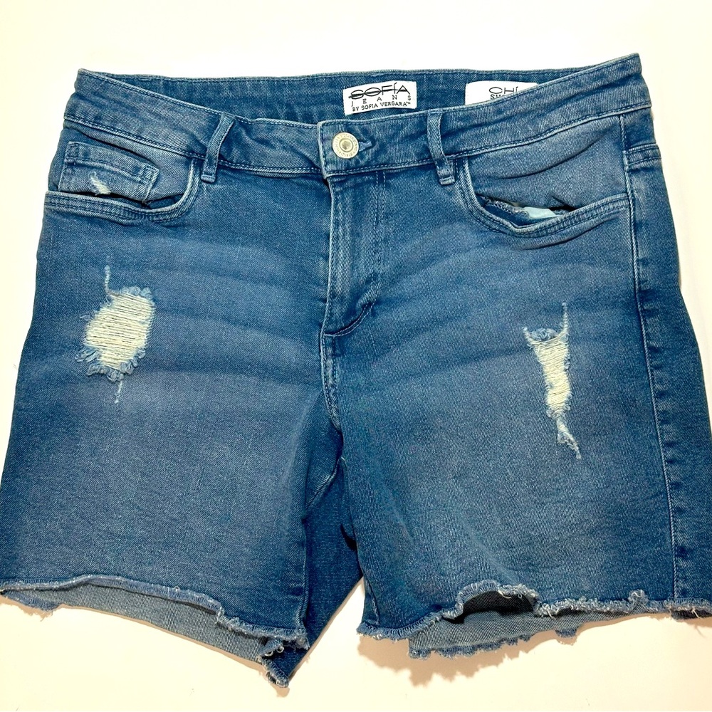 NWOT Sofia Jeans by Sofia Vergara Chi Short Distressed Cutoffs